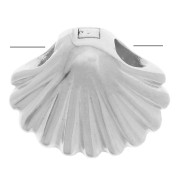 Perla di conchiglia 7x8 mm - Argento 925 x1