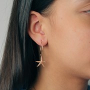 Pendente a forma di stella marina 21x19 mm - Placcato oro 3 micron x1