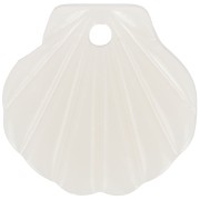 Pendente a conchiglia in acetato 16 mm - Beige marmorizzato - Avorio x1|raw }}