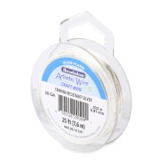 Filo di rame artistico 0,81 mm - Argento anti-ossidazione x7,6m