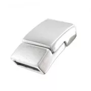 Chiusura magnetica 22x13 mm per laccetto 10mm argentato antico x1