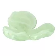 Pendente a forma di fiore in acetato da 23,5 mm - Lichene marmorizzato - Bianco x1