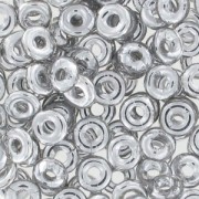 O Bead 4 mm Crystal Argentato x5g|raw }}