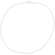 Collana maglia forzatina 2 mm a rettangolo limato - Argento 925 x42cm|raw }}