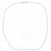 Collana con catena rettangolo da 2,35 mm - Argento 925 x42 cm