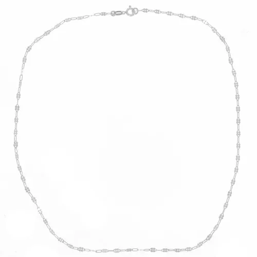 Collana con catena rettangolo da 2,35 mm - Argento 925 x42 cm
