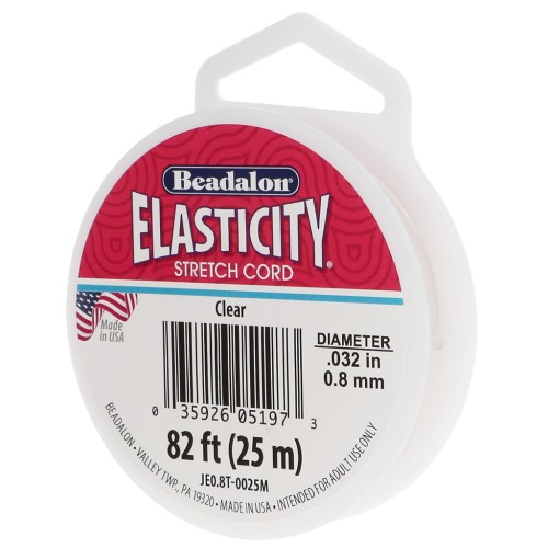 Elasticità 0,8 mm - Trasparente x25m