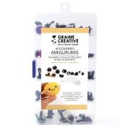 Set di 30 paia di occhi e 10 nasi di sicurezza per peluche e amigurumi