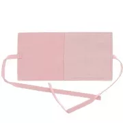 Pochette in camoscio per gioielli 60x60 mm - Rosa x1