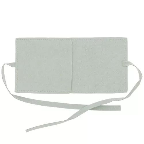 Pochette in camoscio per gioielli 60x60 mm - Verde acqua x1