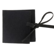 Pochette in camoscio per gioielli 60x60 mm - Nero x1