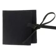 Pochette in camoscio per gioielli 60x60 mm - Nero x1