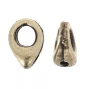 Perline terminali per piatti - Tappo terminale per SuperDuo 4x6 mm Kolympos Bronze x1