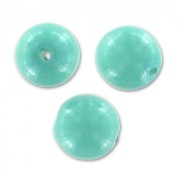 Perle tonde Shiny mm. 4 Turchese Blu x50|raw }}