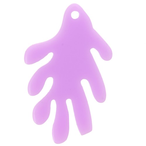 Pendente in corallo 30x18 mm in acetato - Parma x1