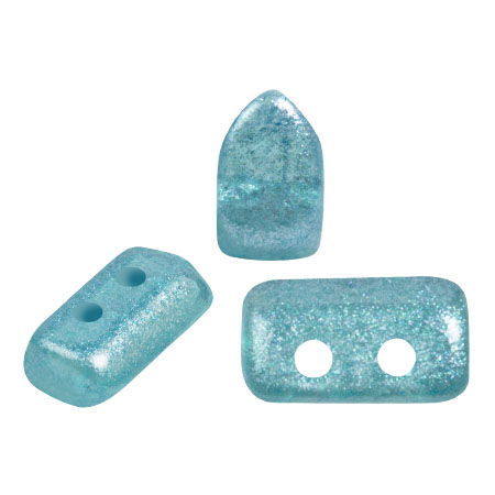 Perle di vetro Piros® by Puca® 2x5 mm - Riviera Azur x10g