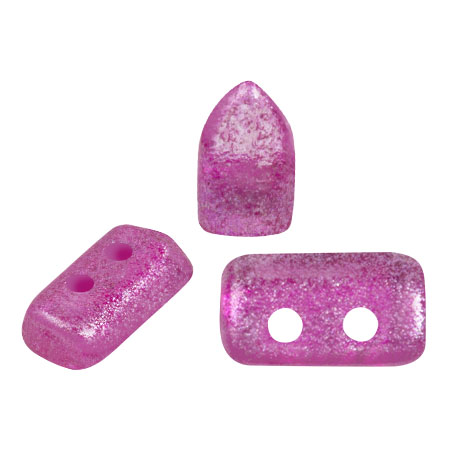 Perle di vetro Piros® by Puca® 2x5 mm - Riviera Fuchsia x10g