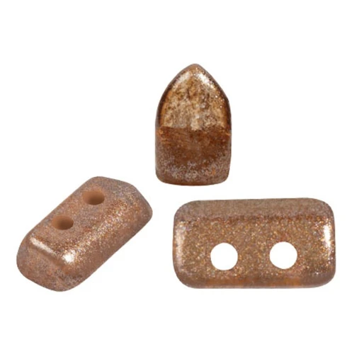 Perle di vetro Piros® by Puca® 2x5 mm - Riviera Mocca x10g