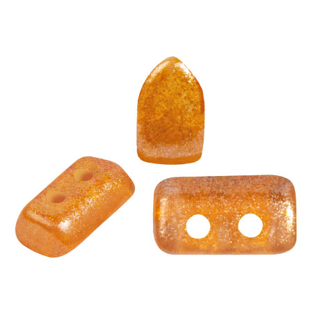 Perle di vetro Piros® by Puca® 2x5 mm - Riviera Orange x10g