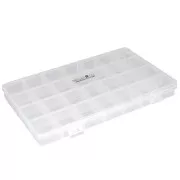 Scatola per perle e forniture 22,5x13 cm con 28 scomparti x1