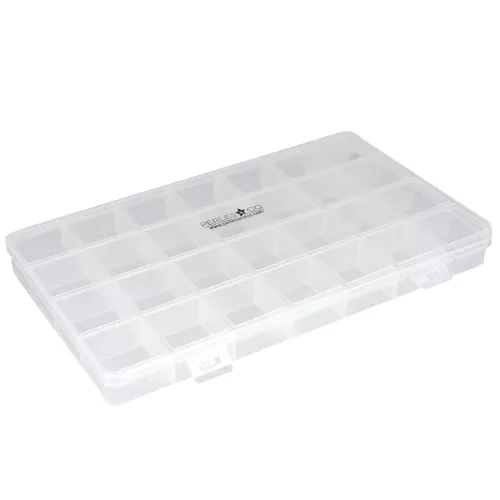 Scatola per perle e forniture 22,5x13 cm con 28 scomparti x1