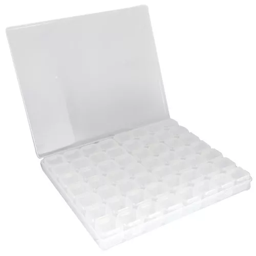 Scatola di stoccaggio per perle e forniture 21x17,5 cm con 56 scatole x1