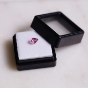 Zaffiro Padparadscha taglio pera - 6,1x4,2 mm - 0,60 carati|raw }}