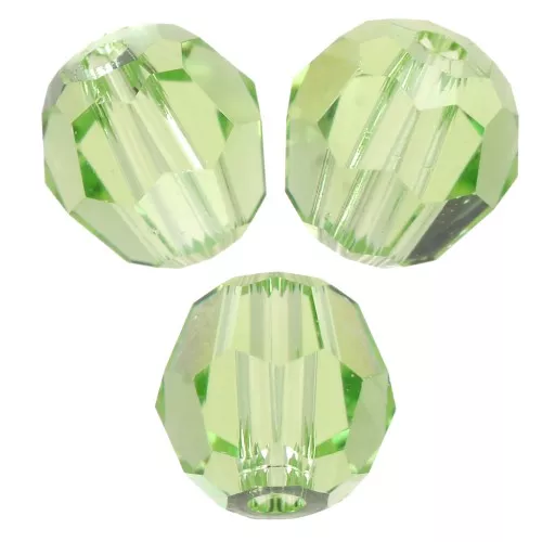 Perle rotonde PureCrystal 5000 da 4 mm - Reinvented Peridot x20