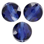 Perle rotonde piatte 6mm Thin Round PureCrystal 5034 - Reinvented Dark Sapphire x6