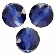 Perle rotonde piatte 6mm Thin Round PureCrystal 5034 - Reinvented Dark Sapphire x6