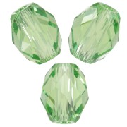 Olive Briolettes PureCrystal 5044 perle di oliva 5x4 mm - Reinvented Peridot x10|raw }}