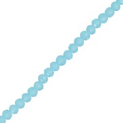 Tonde schiacciate sfaccettate mm. 3.5x3 Aquamarine x35cm|raw }}