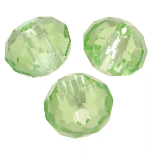 Perle rotonde appiattite PureCrystal 5040 da 4 mm -Reinvented Peridot x20