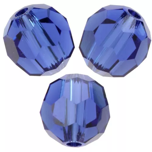 Perle rotonde appiattite PureCrystal 5000 da 6 mm -Reinvented Dark Sapphire x6