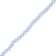 Tonde schiacciate sfaccettate mm. 3.5x2.8 Blu Opal x35cm|raw }}