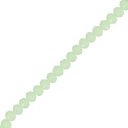 Tonde schiacciate sfaccettate mm.3.5x3 Verde Opal x38cm