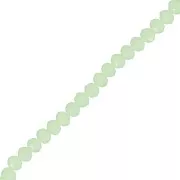 Tonde schiacciate sfaccettate mm.3.5x3 Verde Opal x38cm