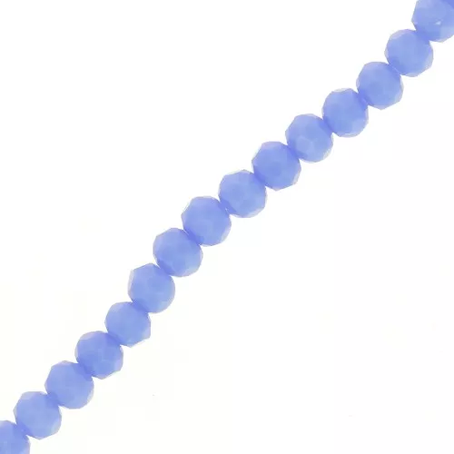 Tonde schiacciate sfaccettate mm. 4x3 Light Sapphire Opal x40cm