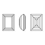 Cabochon PureCrystal 4527 14x10 mm - Zaffiro scuro reinventato x1