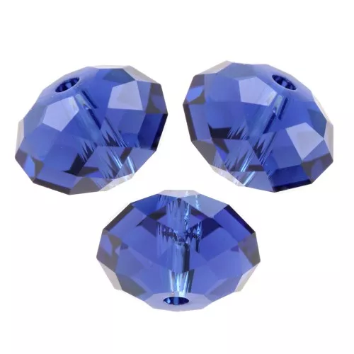 Perla tonda appiattita PureCrystal 5040 6 mm -Reinvented Dark Sapphire x1