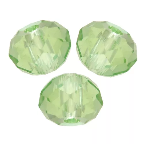 Perla tonda appiattita PureCrystal 5040 6 mm - Reinvented Peridot x1