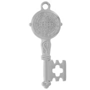 Pendente a forma di chiave 35,5x14 mm - motivo religioso - acciaio inossidabile 304L x1