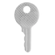 Pendente a forma di chiave rotonda 25x12,5 mm - Acciaio inossidabile 304L x1