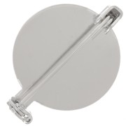 Supporto per mandrino con vassoio per cabochon a fondo piatto da 20 mm Acciaio inox x1