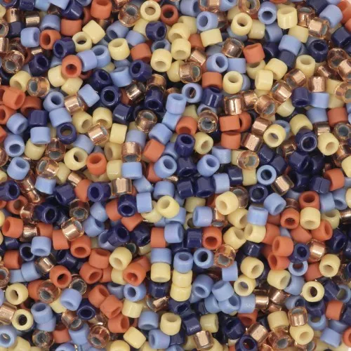 Miscela Miyuki Delica 11/0 - Funky Flowers x8g - Perles & Co