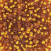 Rocaille Miyuki 11/0 2422F - Silver Lined Mat Topaz x8g|raw }}