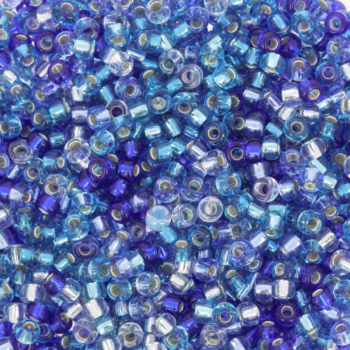 Mix di rocailles Miyuki 11/0 - Blue Sparkle x8g