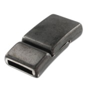 Chiusura magnetica 28x14 mm per laccetto 10mm black nickel x1