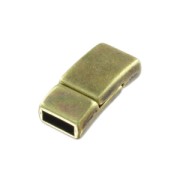 Chiusura magnetica 17x8 mm per laccetto 6mm bronzo x1|raw }}