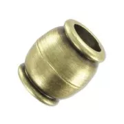 Chiusura magnetica 11x10 mm per cordone 5 mm bronzo x1